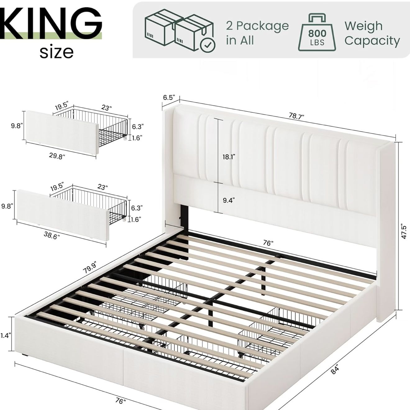King Bed Frame For Sale