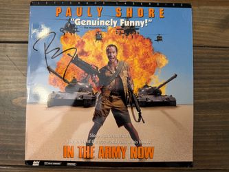 Pauly Shore Signed “In the Army Now” LaserDisc – Beckett Authenticated