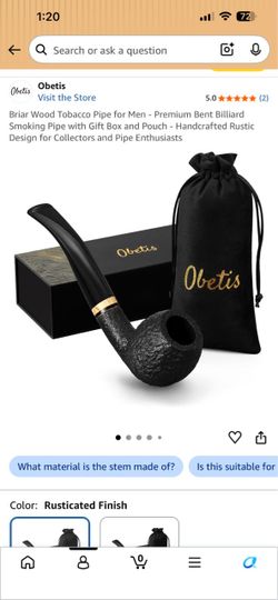 Briar Wood Tobacco Pipe for Men