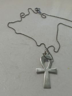 Sterling Silver Ankh Egyptian Cross Pendant