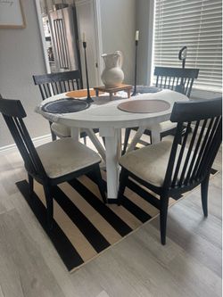 Solid wood table and chairs