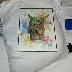 Original Grogu Watercolor
