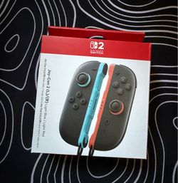 Brand New Nintendo Switch 2 Joy-Con (L/R) Light Blue & Light Red - Sealed