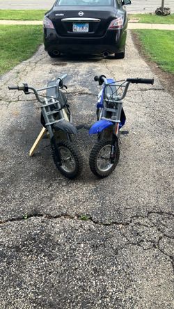 Two razor electric bike bikes