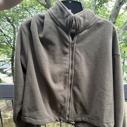 Zip-Up In Army Green - Size XL