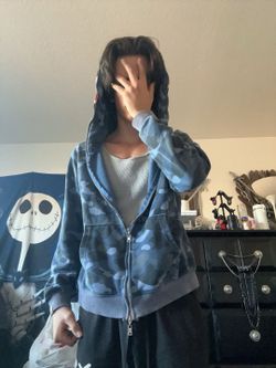 Blue Small Bape Jacket For Sale