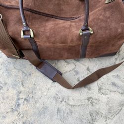 Suede Duffle Bag