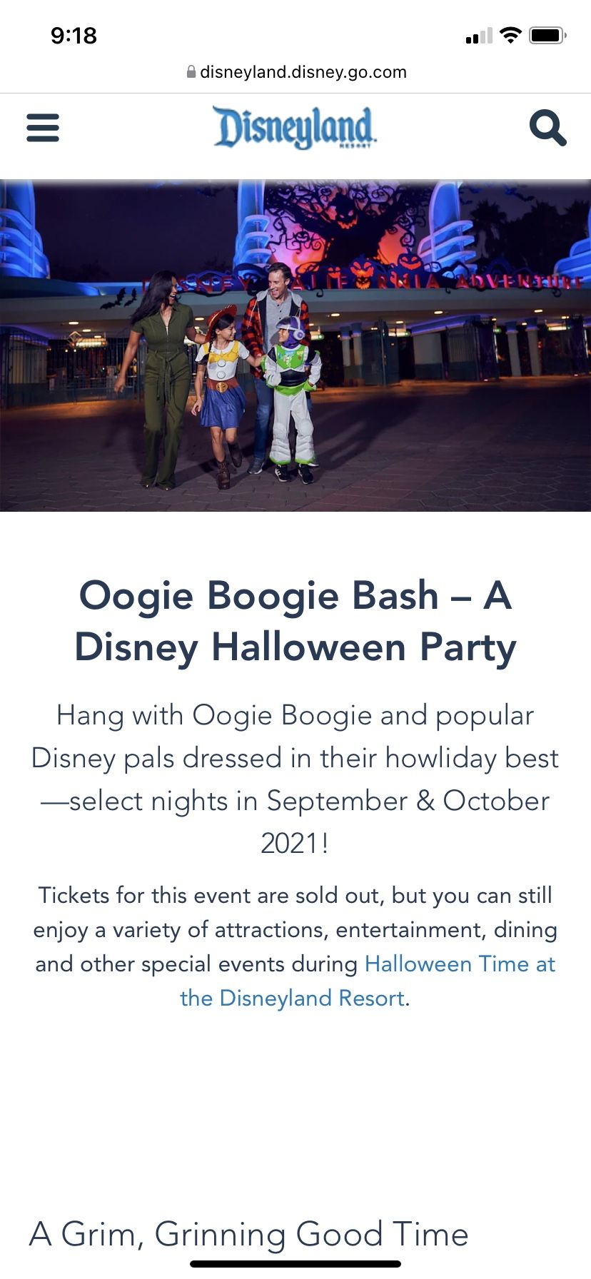 Oogie Boogie Bash Ticket 