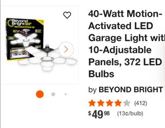 Motion activated led