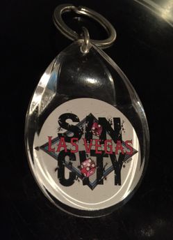 Sin City diamond keychain