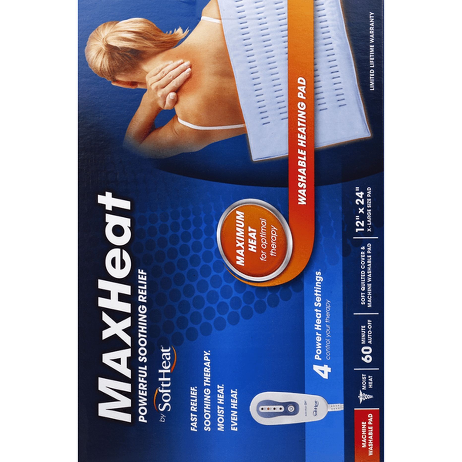 π₯ SoftHeat Max Heat β Extra Large Heating Pad (New, Box Smudged)