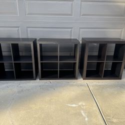 Black IKEA Cubes for bin storage