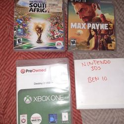 Video Games (Ps3, Xbox 1, & 1 Nintendo Ds Game) $25 ⁴ All Obo
