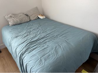 Queen mattress, box spring, frame - $20 OBO
