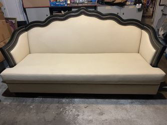 Leather Wooden Couch