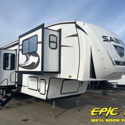 2025 Forest River Sabre M-36DBB MSRP: $69,888 Sales Price: $57,950* Savings Of: $11,938