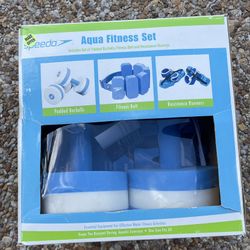Speedo Aqua Fitness set-padded barbells, fitness belt, resistence runners