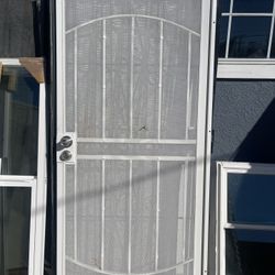 Doors Security Doors Mosquetera Puerta De Metal Door and frame included  36 inches wide  80 inches height  No door knobs  No keys