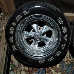 Set of 4 Vintage 5‑Spoke Aluminum Mag Wheels – Cragar S/S Style