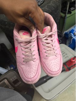Pink dunks size 7