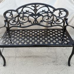 Antique Metal Bench 