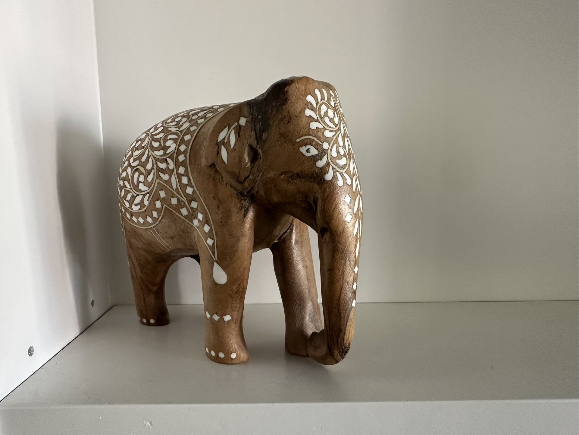 Wood, Elephant Statue