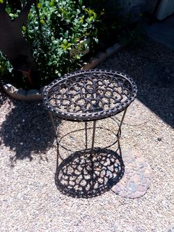 Small Cast Iron Patio Table