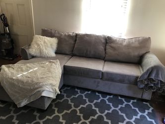 Grey sectional sofa
