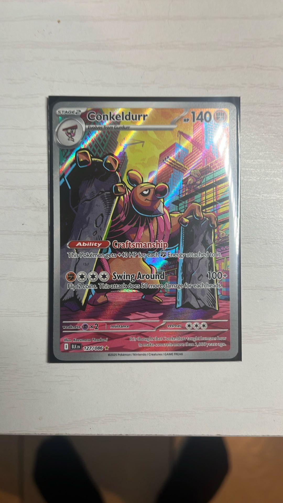Pokémon Black Bolt Conkeldurr 127/086