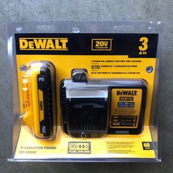 Dewalt Charger and 3 AH Battery
