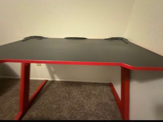 Gaming Desk Black and Red