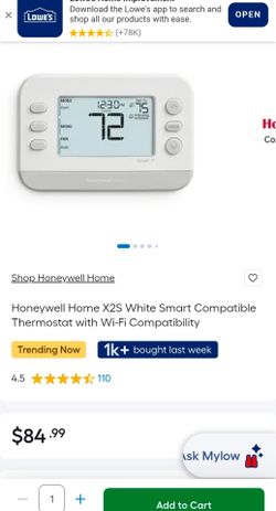 Honeywell Home X1N Heating and Cooling Push Button Non-Programmable Thermosta