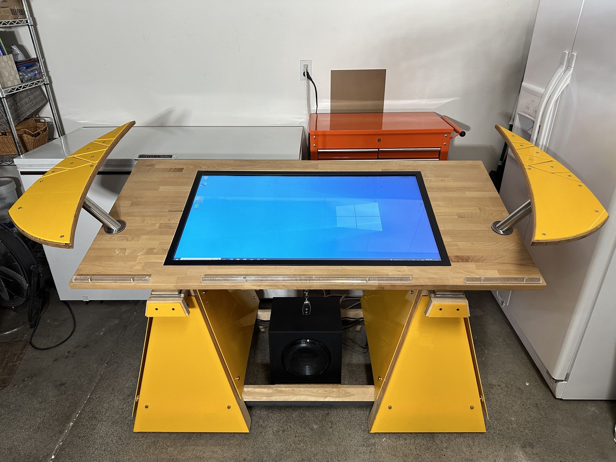 Touch Screen IKEA Drafting Table w/PC and 2-1 THX Speaker System