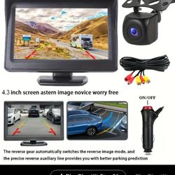Rear HD  Car Surveillance Camera + Rear View Camera For Reverse Parking.