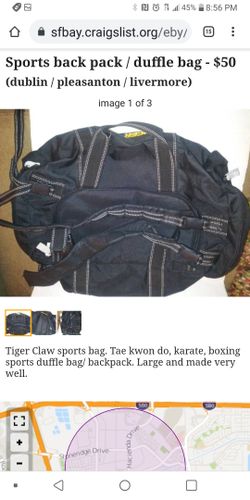 Sports backpack duffle bag