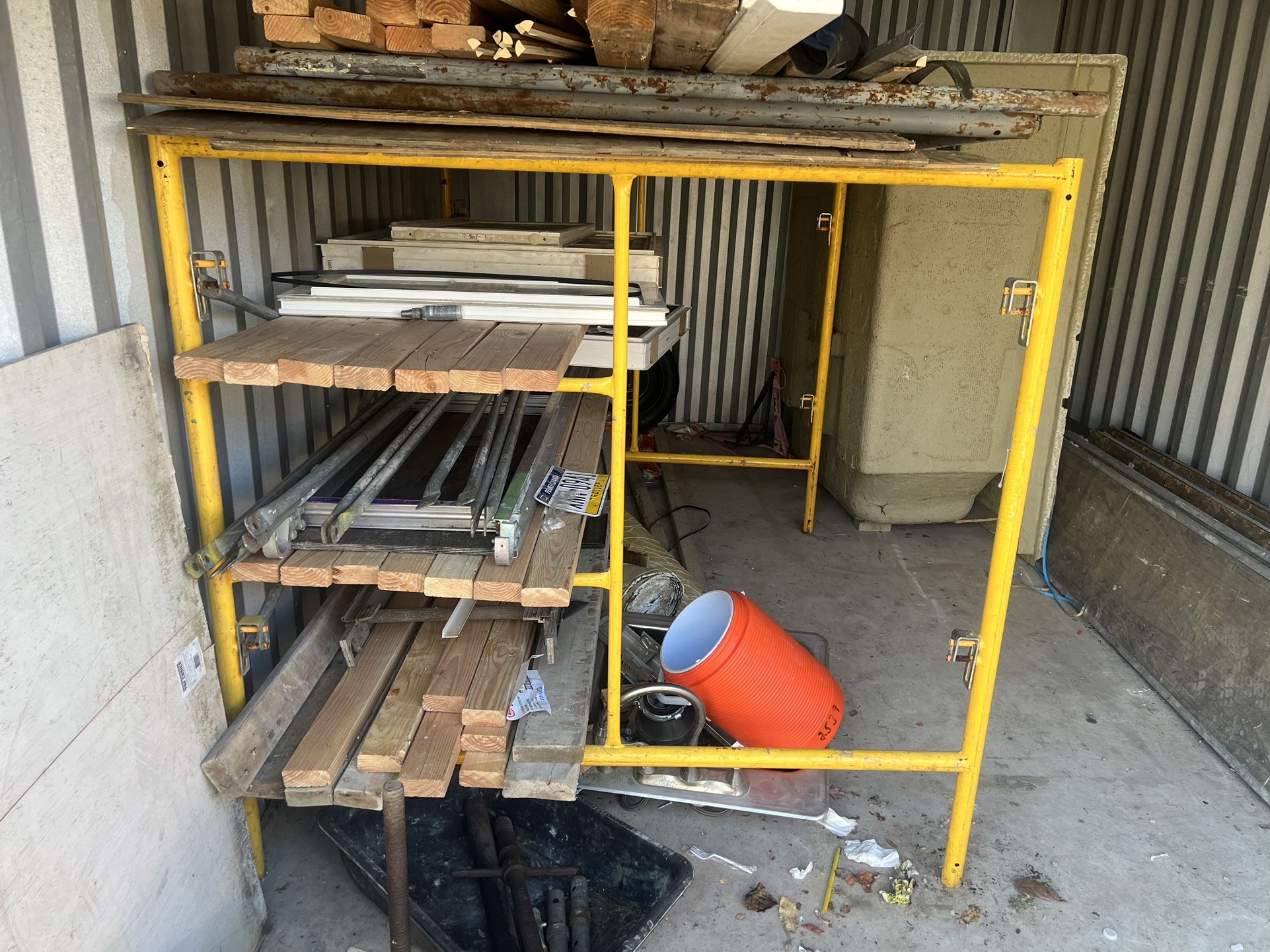 Construction Scaffolding, lumber not included. 450 or BO