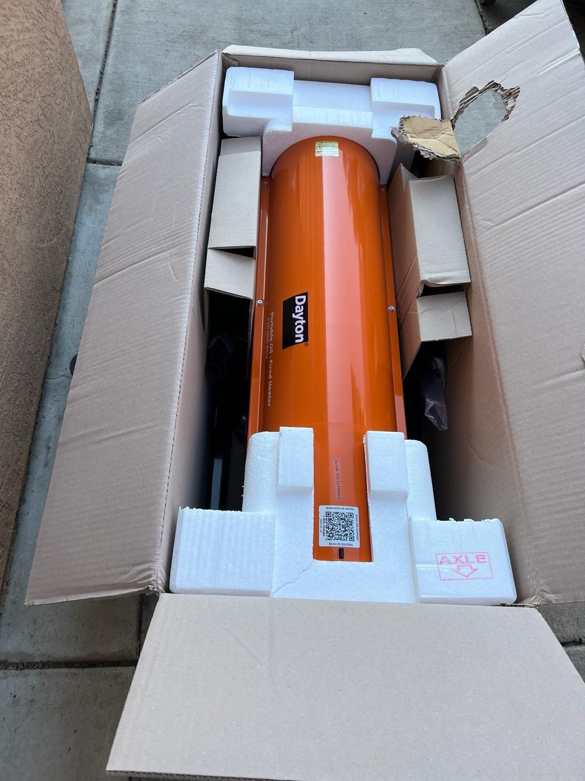 New Dayton Portable Oil Fired Torpedo Heater Commercial