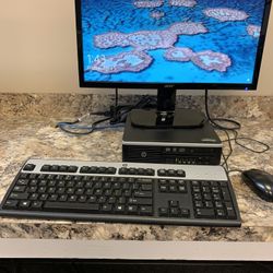 Computer, Monitor, Keyboard, Mouse