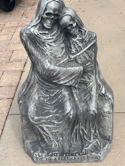 Til Death Do Us Part Skeleton Tombstone Decoration