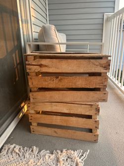 Four Wooden Crates