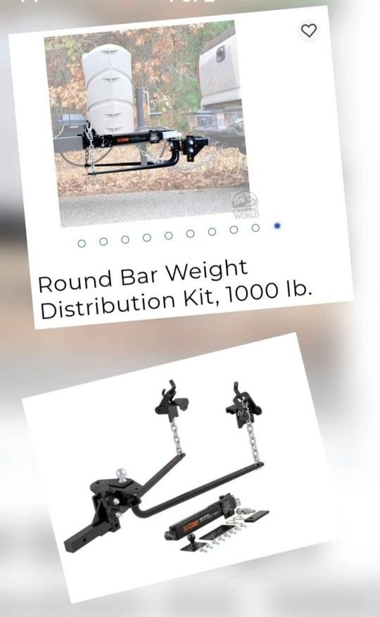 Sway Bar... Round Bar Weight Distribution Kit...