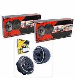 NEW 4 KICKER SPEAKERS AND TWEETERS