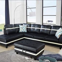 Sectional And Ottoman 