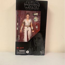 Star Wars The Black Series Rey & D-0.          6”