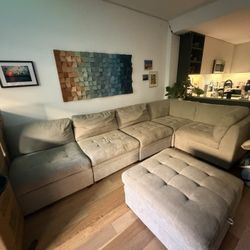 Large 6 piece modular couch 