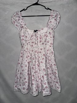 Pink Floral Mini Dress