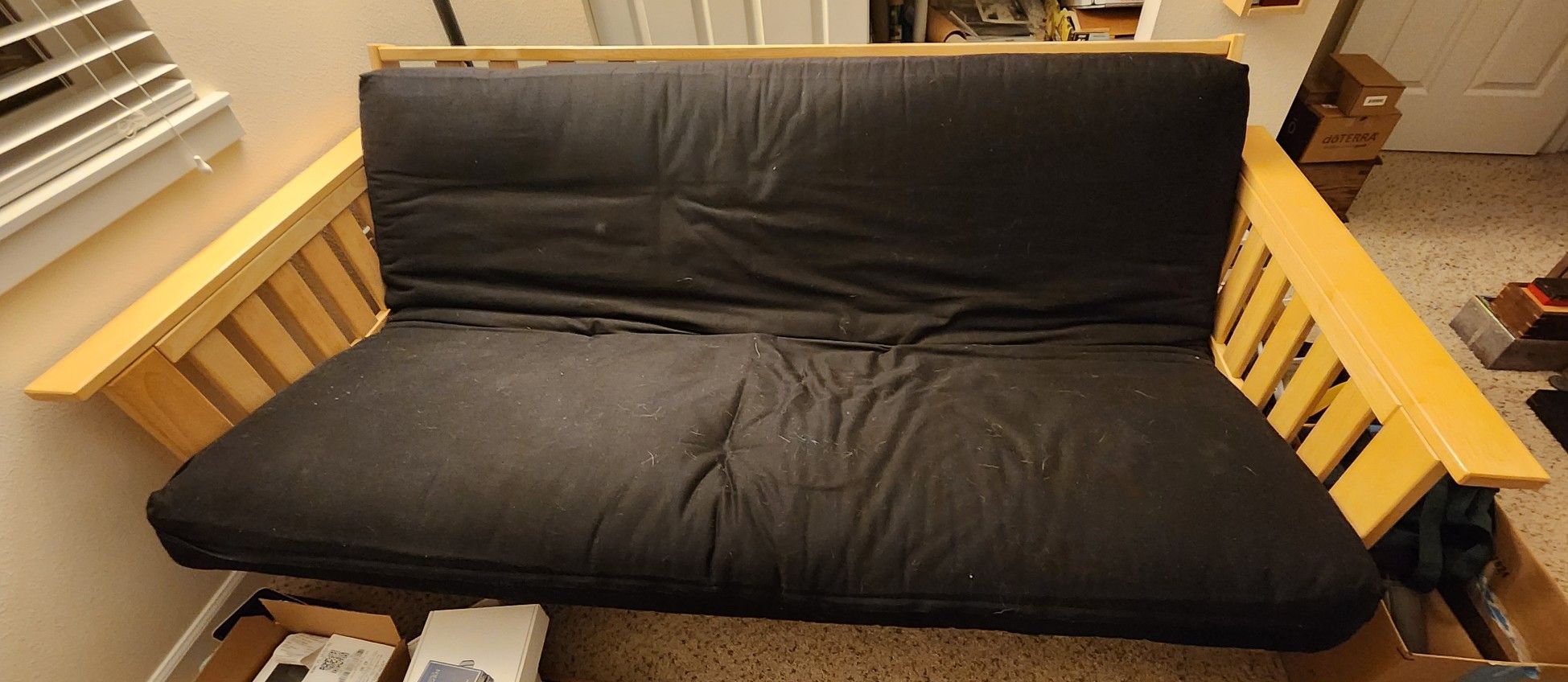 Futon Sofa/ Double Sized Bed