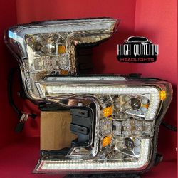 Ford F150  2018. 2020 headlights.