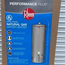 Brand New Rheem 40 Gallon Performance Plus Natural Gas Water Heater for  Sale in Upland, CA - OfferUp