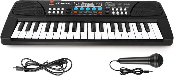 37-Key Upgrade Piano Keyboard for Kids – Musical Toy with Microphone, Ages 3‑6, Beginner Friendly